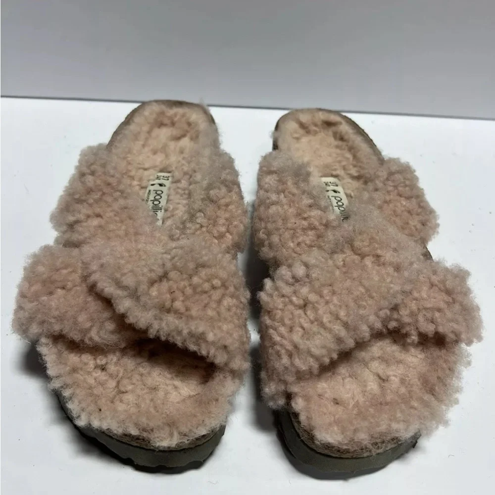 Papillio Women's Shearling Sandal Pink Size US6 N EU37